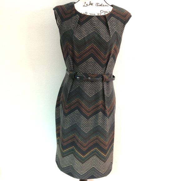 Emma & Michele Dress Chevron Pattern Women 6 - Picture 1 of 7